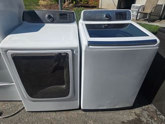 Samsung Washer And Dryer Set Electric Topload