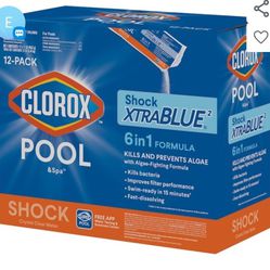 12 Pack Clorox XtraBlue Pool Shock