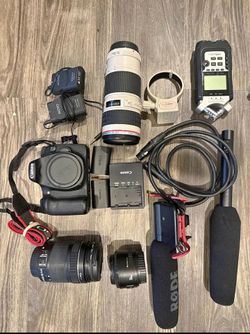 Canon 70D camera and audio kit-Delivery available