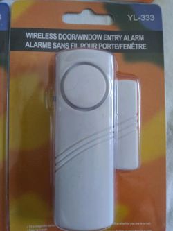 Brand new, never opened. Wireless Door/Window Entry Alarm. Total Of 9 for $3.00 Each.  