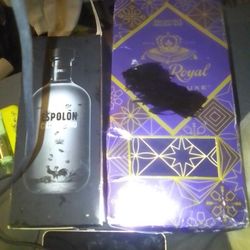 crown royal limited edition 1.75 L and Espolon Cristalino  750mL