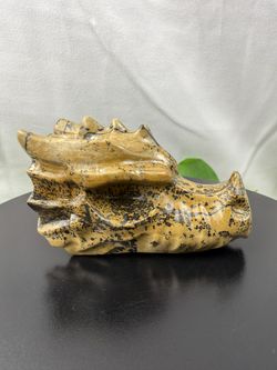 Crystal Jasper Dragon Skull 
