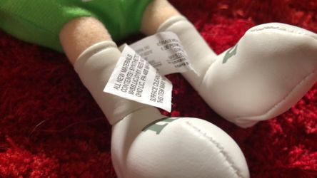 GREEN M&M PLUSH 8.5" CHARACTER MARS 2004