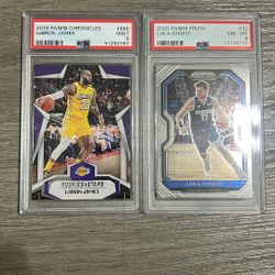 LeBron James PSA 9 Luka Doncic PSA 8