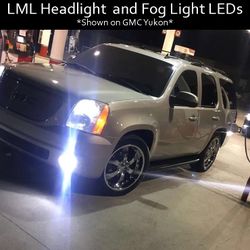 2504 PSX24W LED Fog Light Bulbs 6000K Xenon White 360° Light, Xtreme Super Bright PG20/7 Base Fog Lamps Replacement 5730 33-SMD 