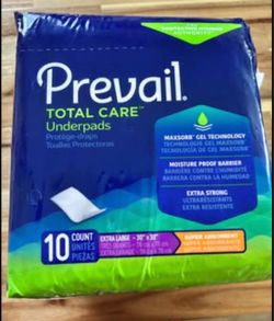 Prevail Total Care Underpads