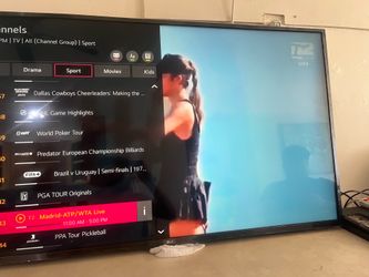 A 55-inch LCD (LED) 4K UHD TV from LG, with 2160p resolution, three HDMI inputs, and two USB ports. This TV is internet enabled.