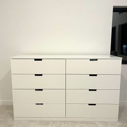 IKEA NORDLI 8 Drawer Dresser White