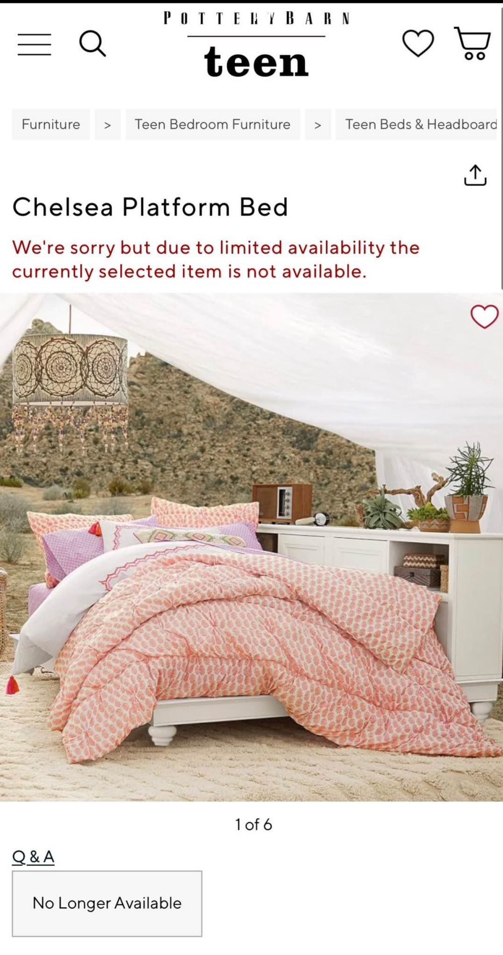 Pottery Barn Teen Bed 