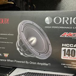 ORION HCCA654NHP HCCA Series 6.5” Ultra Efficient Neodymium Midrange Loudspeakers, 1800W Max Power, 450W RMS, 4 Ohm, 2” Voice Coil - High Output Pro C