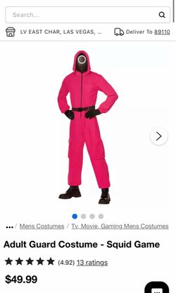 Squid Game Adult Guard Costume