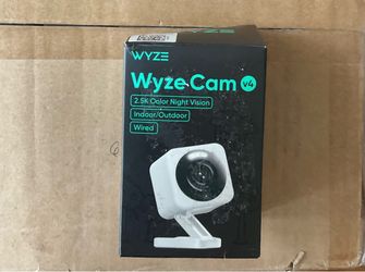 Wyze Cam v4 - 2.5K QHD Indoor/Outdoor WiFi Security Camera w/ Color Night Vision & Motion Alerts - White