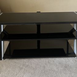 Glass Three Tier TV Stand