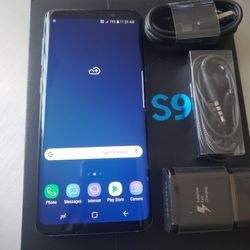 Samsung Galaxy S9  , Unlocked  for all Company Carrier ,  Excellent Condition Like New 