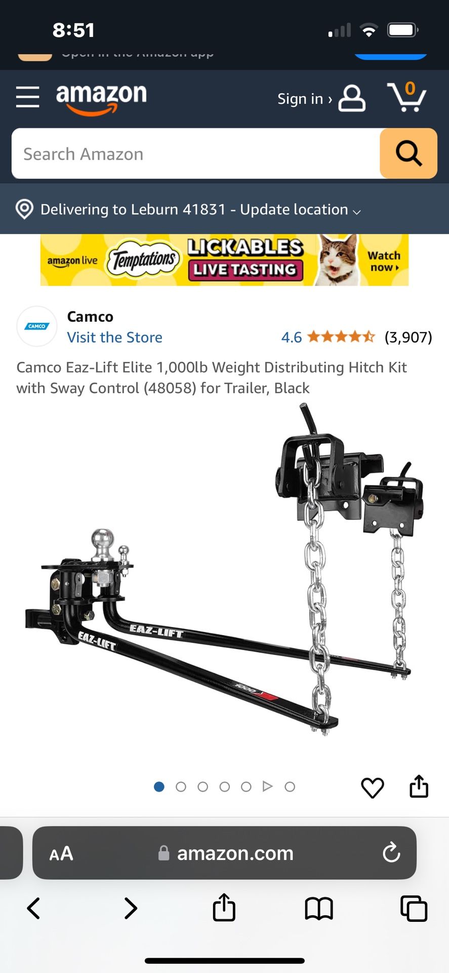 Rv Tow Bar Camco New