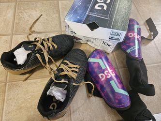 Soccer Cleats And Shin Guard For Kids