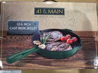 41 & Main 10.6 Inch Cast Iron Skillet