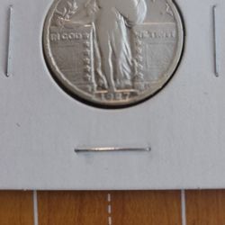 1927 S Standing Liberty Silver Quarter 