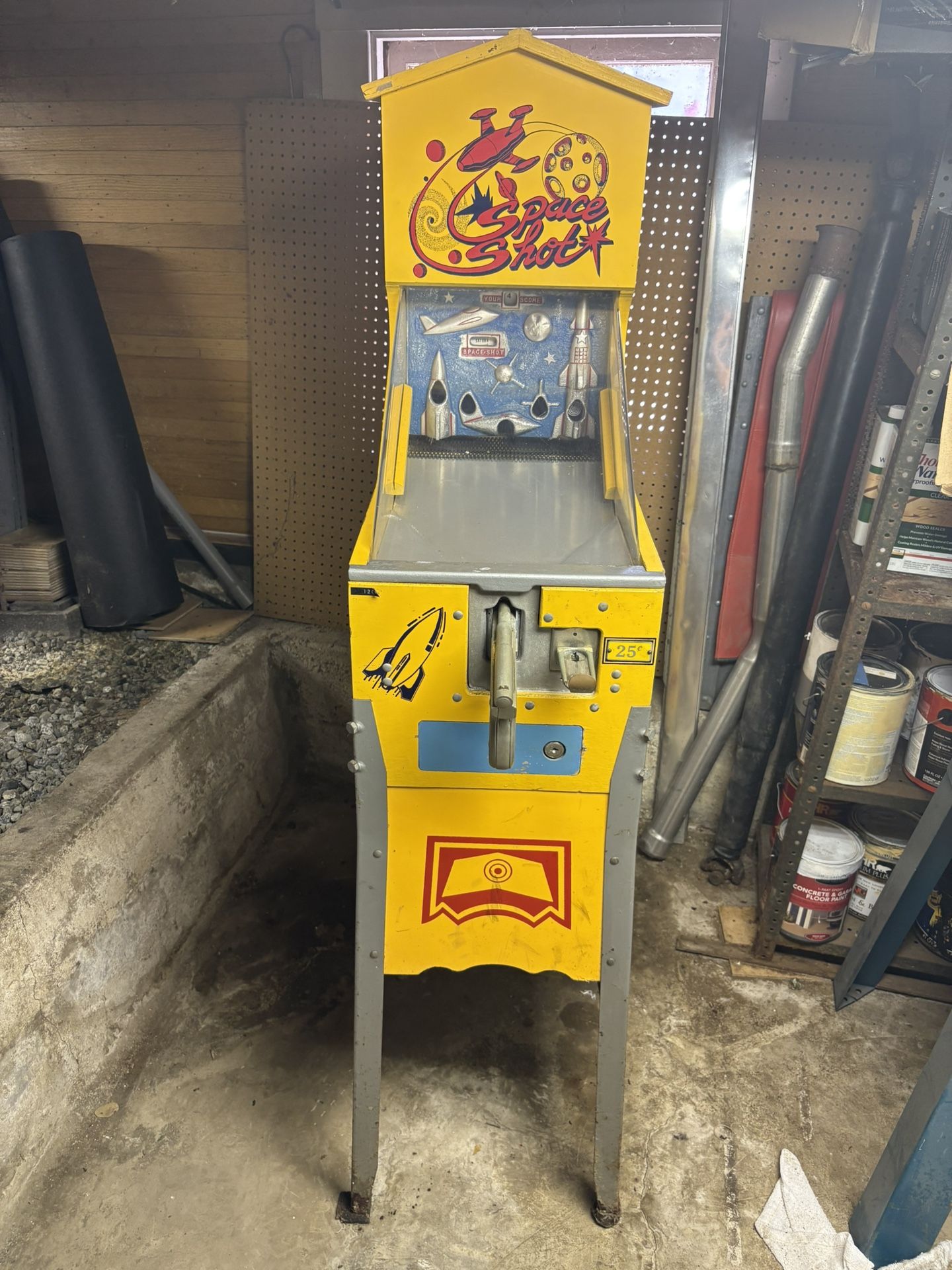 Vintage Arcade Space Shot shooting Gallery