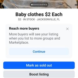 Baby Clothes $2 Each Obo 