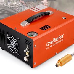 PCP Air Compressor 4500Psi/30Mpa, 350W Oil-Free Fast Fill Pump with Auto Shut-Off, 