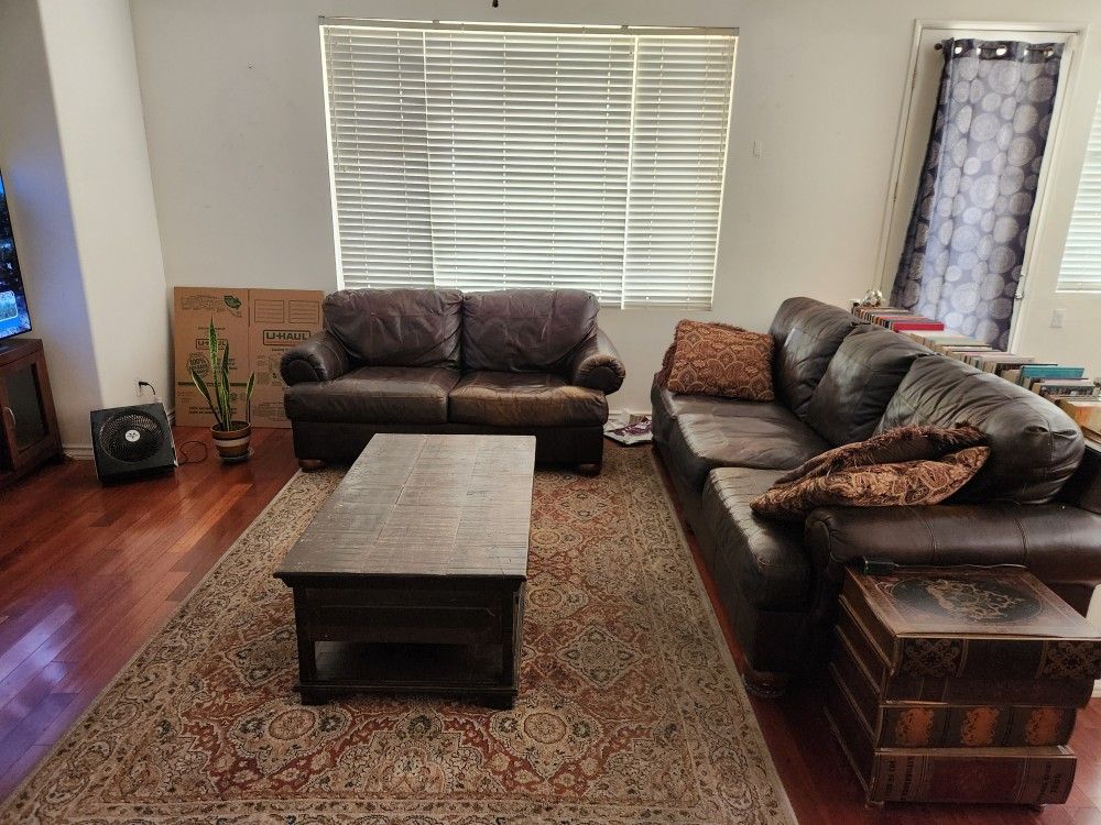 Leather Sofa Set