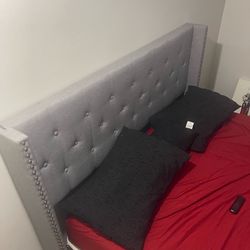 Queen bed mattress, and boxspring