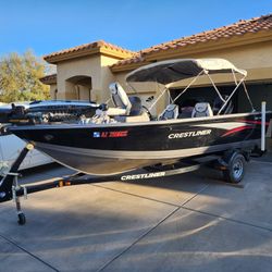 Boat Crestliner 2014 Fish Hawk 1650.deep V