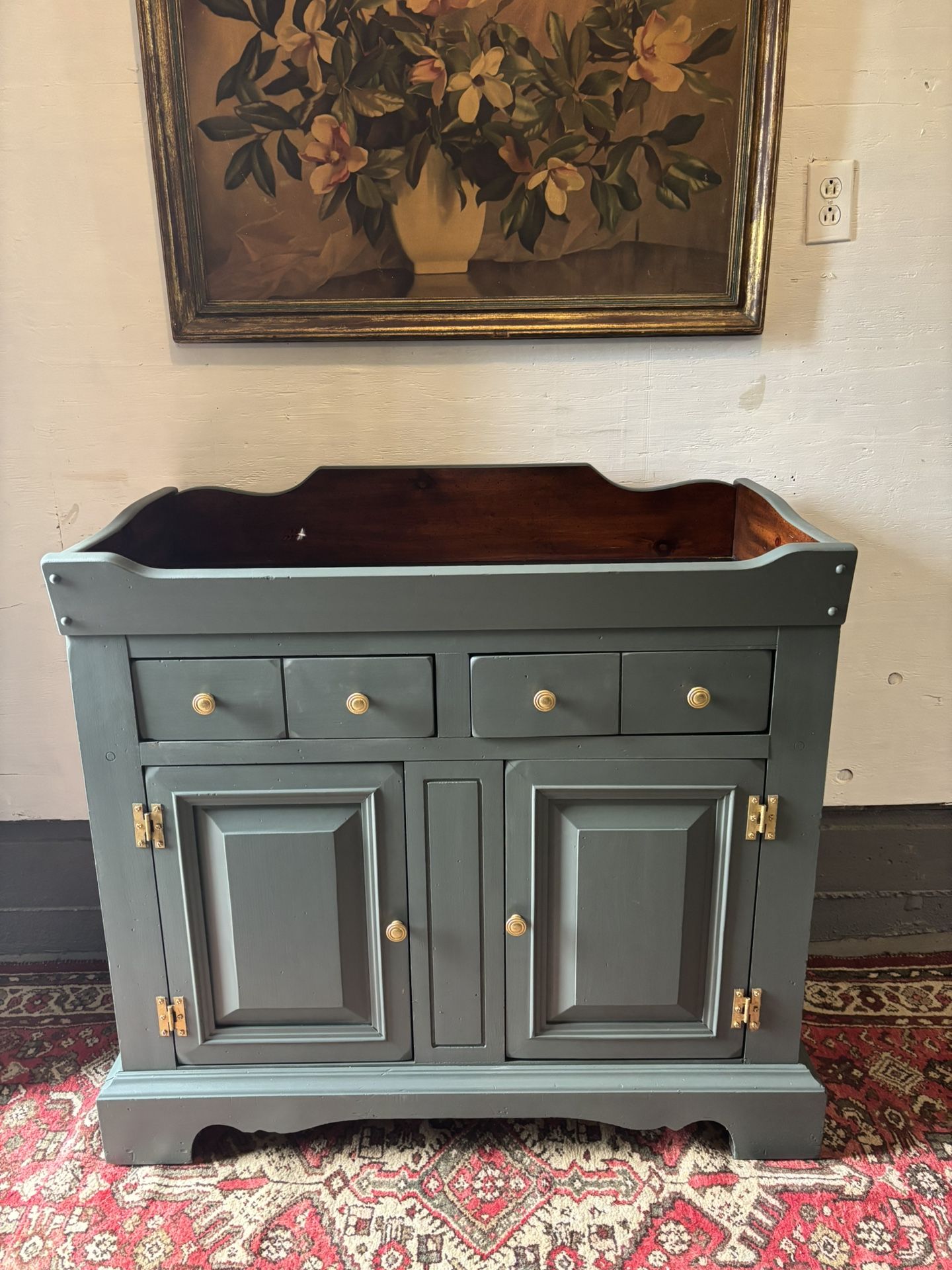 🌼Refinished Dry Sink / Bar / Buffet Cabinet