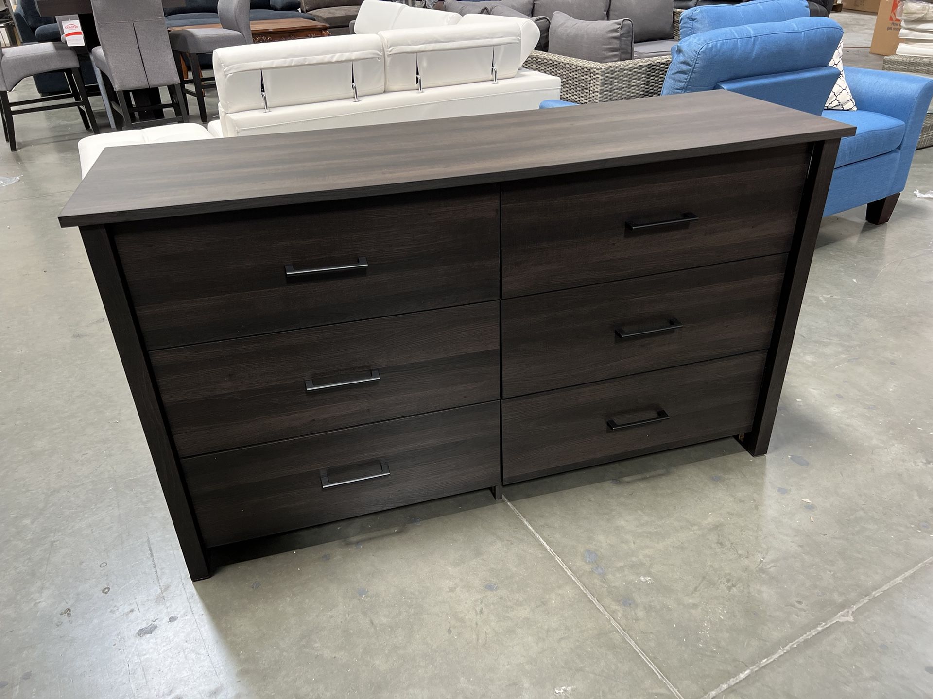 New! 6-Drawer Espresso Dresser, bedroom dresser, Oak Color dresser, clothing storage unit, bedroom closet, closet storage, cabinet, Dresser, matching 