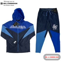 Nike Blue Ribbon Sports Windrunner Men’s Running Jacket DA1421-480  & Nike Phenom Elite Blue Ribbon Sports Woven Running Pants DA3207-437