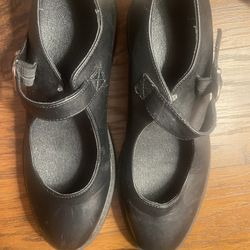 Black Mary Jane Flats