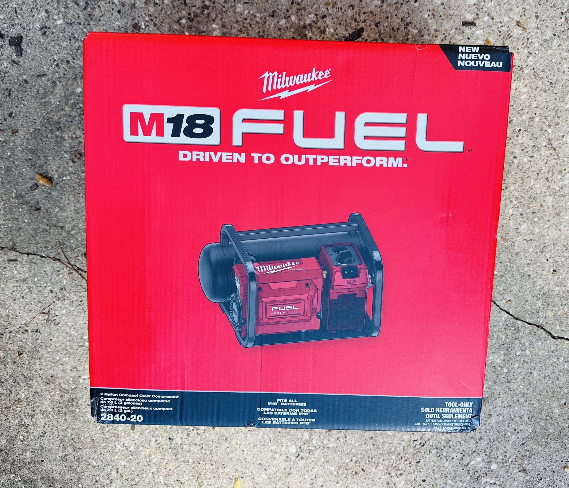 The Milwaukee M18 FUEL 2 Gal. Compact Quiet Compressor is designed for the professional carpenter and remodeler. This quiet portable air compressor is
