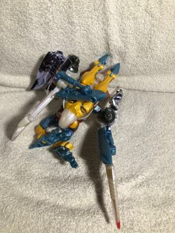 Vintage 1990 hasbro transformers beast wars airazor transmetals bird eagle hawk