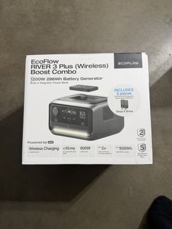 EcoFlow River 3 Plus 286Wh Wireless Boost + 2 5000mAh RAPID Power Bank