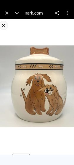 Golden Retriever Puppy Dog Cookie Treat Jar Hand Painted 9" Inspirado Seattle