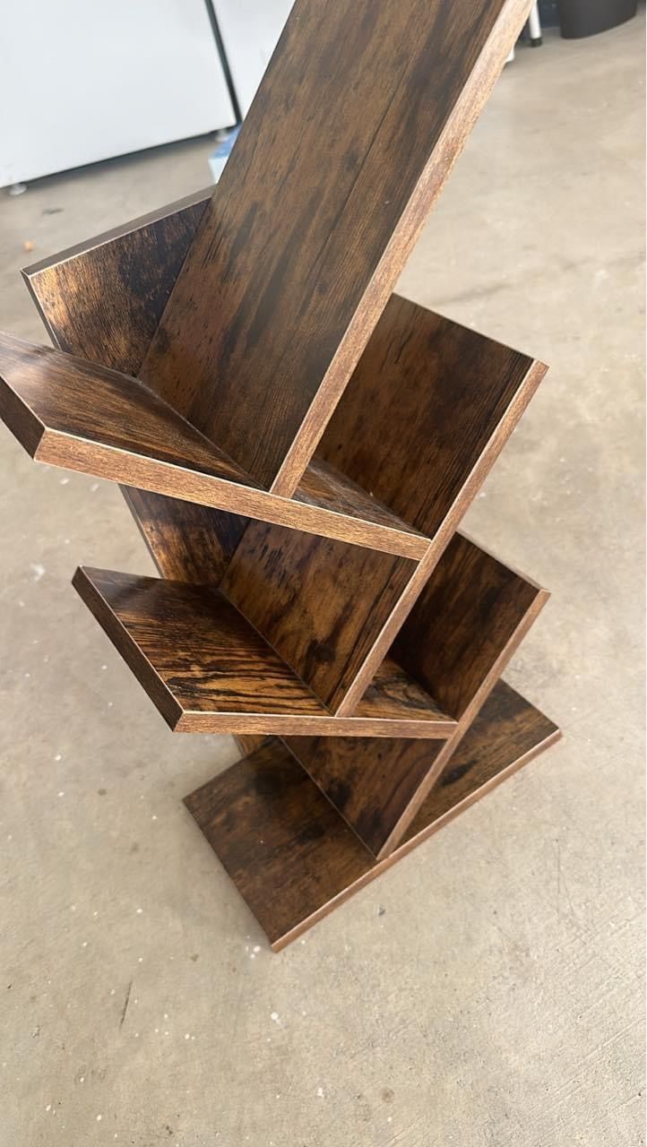 Wood table top book shelf