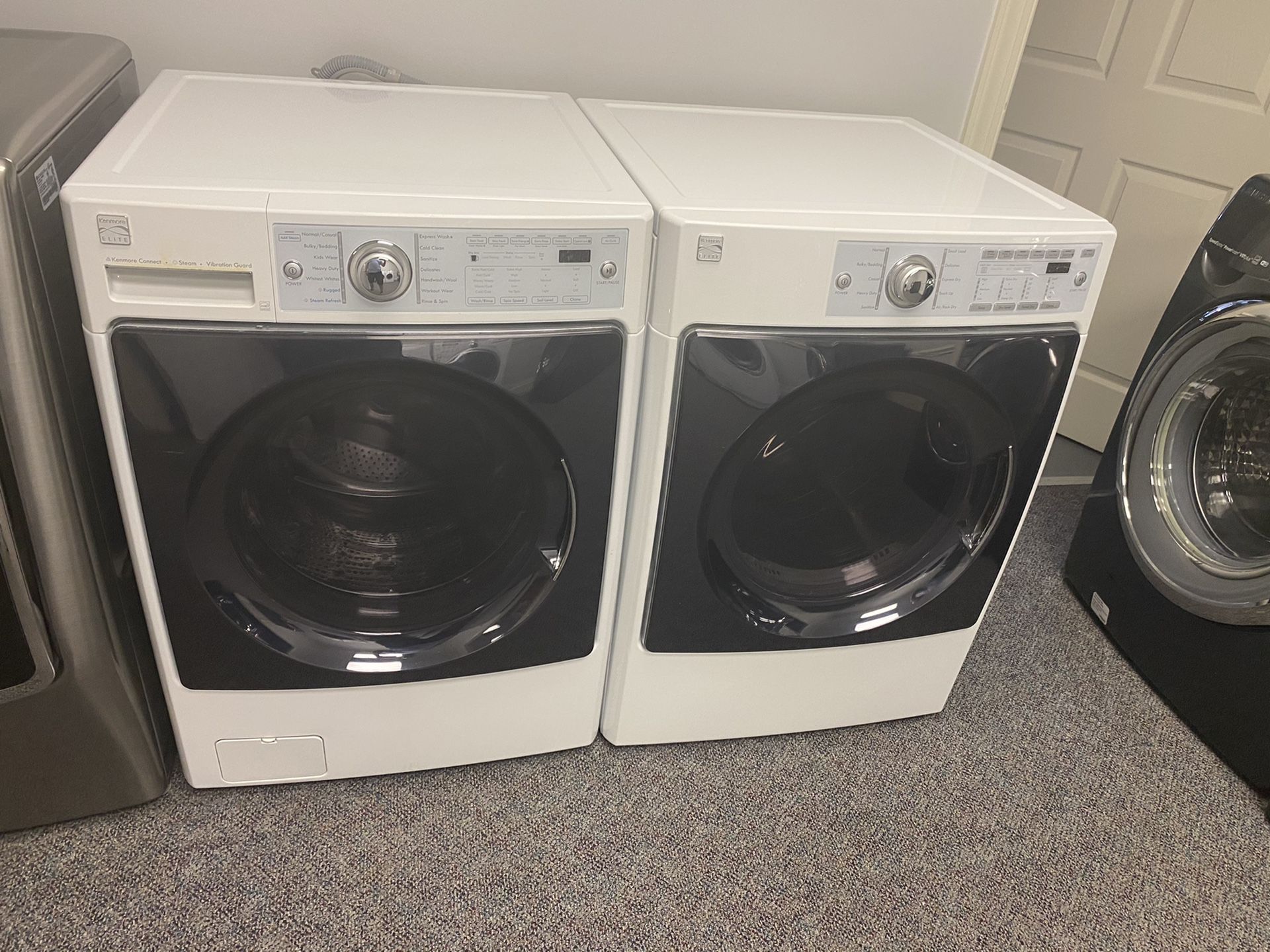 KENMORE ELITE HIGH EFFICIENCY FRONT LOAD WASHER AND DRYER SET 4 MONTH ...