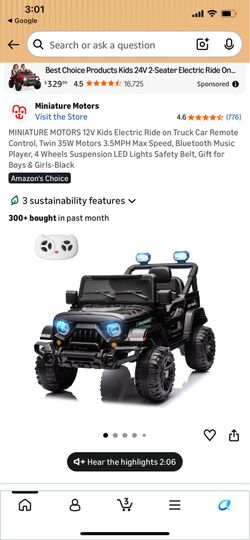 Electric Ride On Truck