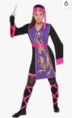 New sassy samurai child medium costume $16