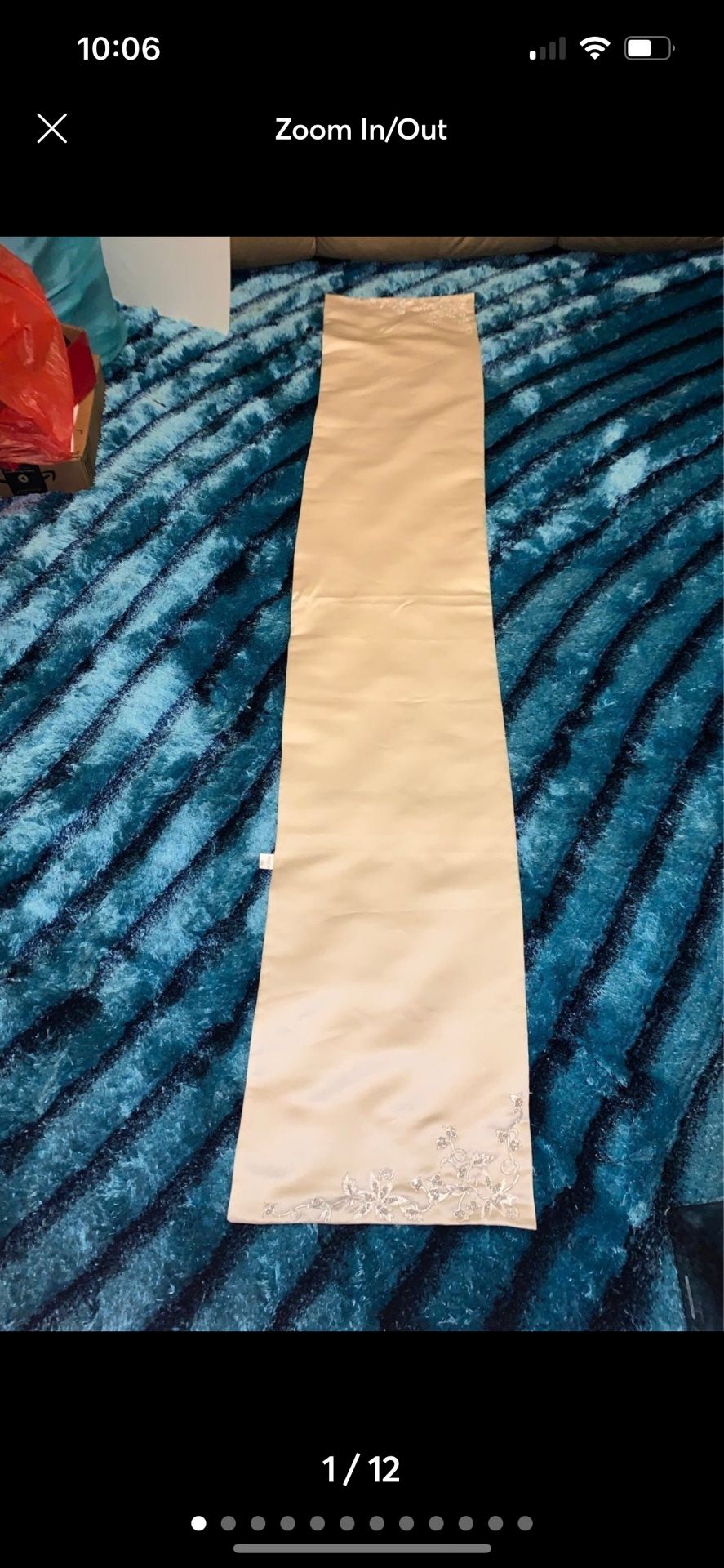 embroidered wedding table runner sashay scarf