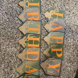 Hunting theme Birthday Banners