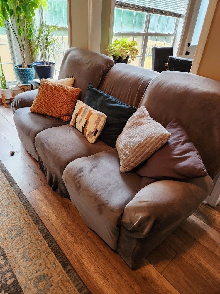 MOVING!! Reclining Couch + Love Seat