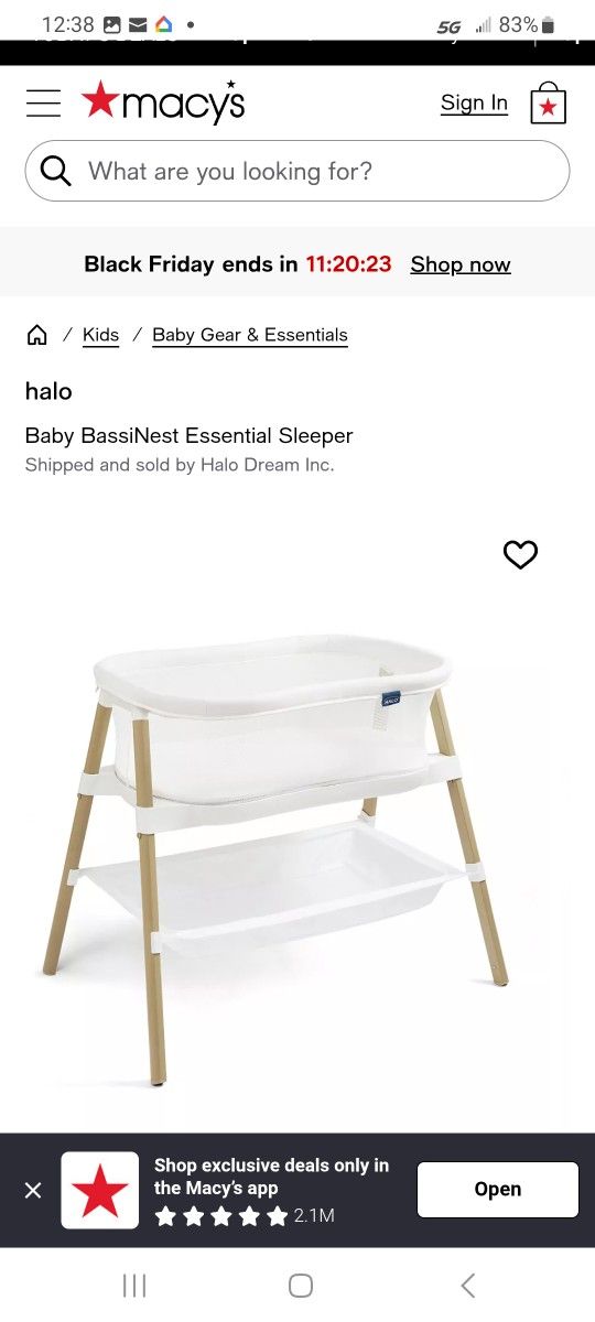 NEW HALO BASSINEST ESSENTIAL SLEEPER 