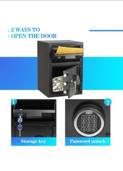 Security Safe Box Drop Slot Heavy Duty Fireproof Safe