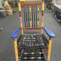Custom Painted Educational Rocking Chair