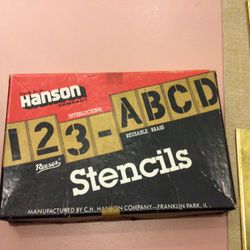 Brass Stencil Letters and symbols 3”