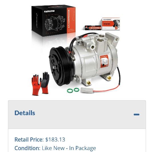 Lot # GK3899: A-Premium Air Conditioner AC Compressor with Clutch Compatible with Mazda 3 2.0L 2010-2013 3 Sport 2.0L 2010-2013 with HS18 Compressor 5