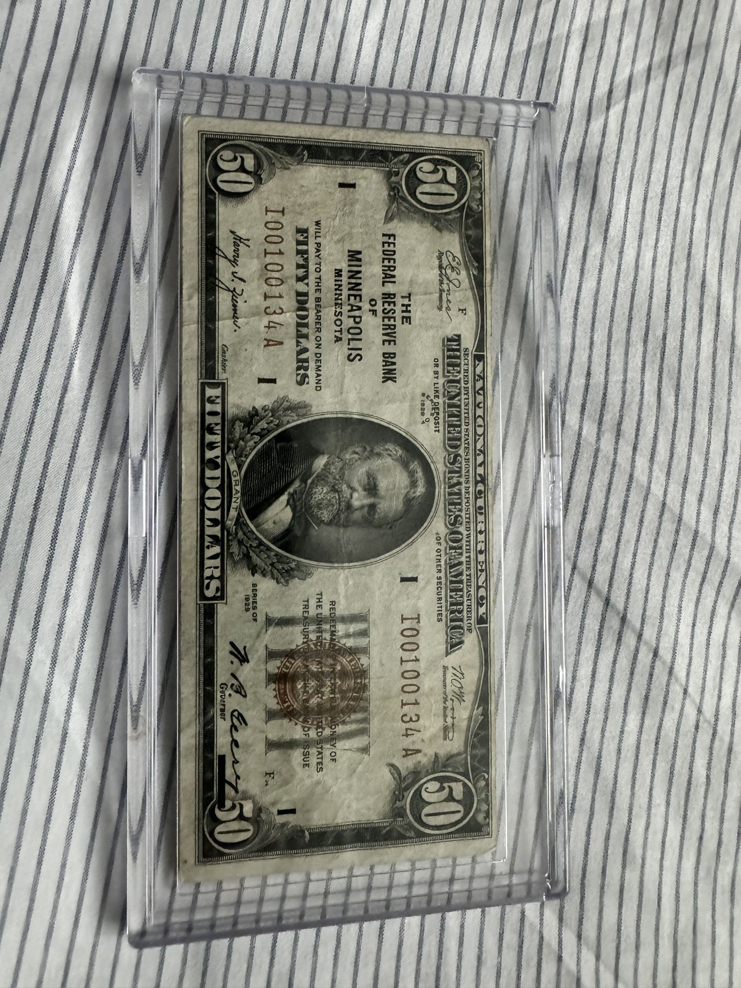 1929 Brown Seal $50 
