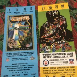 Super Bowl Replica Tickets